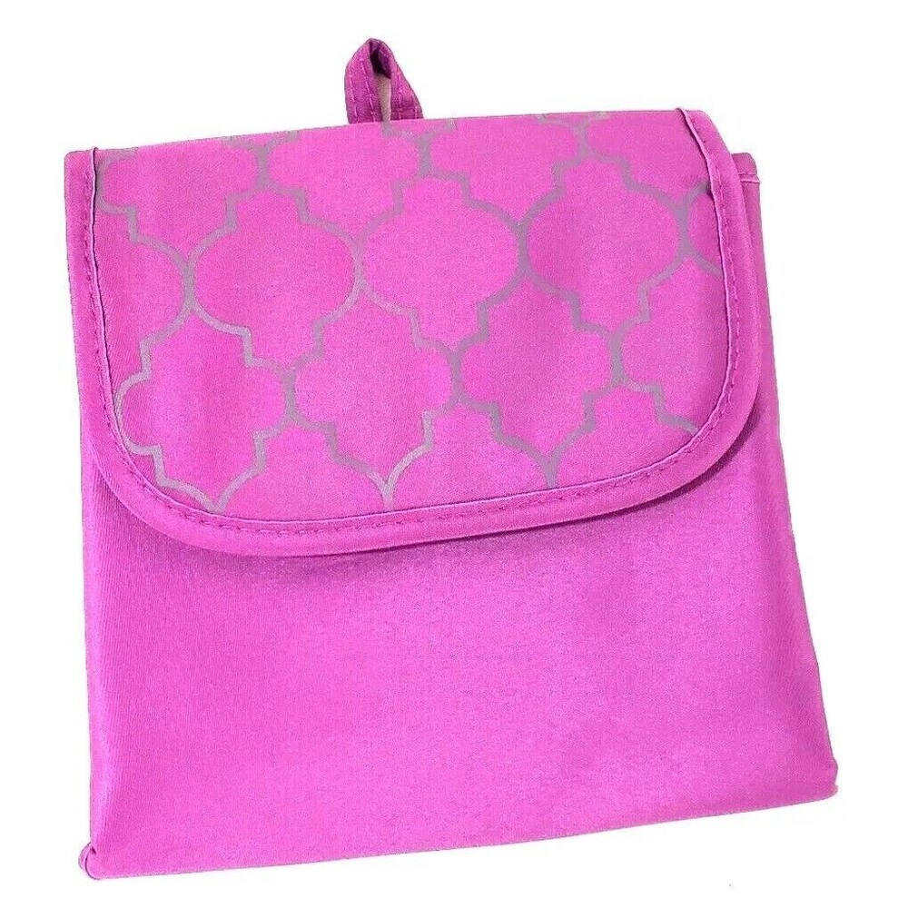 Von Maur Toiletry Travel Bag Accessory Case Purple Make-up Storage Hook Up